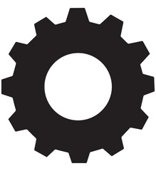 Gear against white background