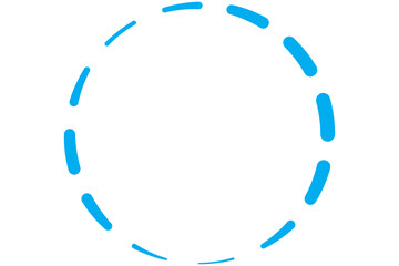 Digitally generated image of a shape forming a circle