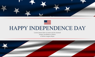 Happy Fourth of July Independence day USA Background Design
