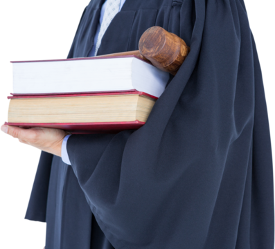 lawyer holding scales of justice