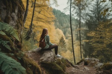 image that highlights the benefits of spending time in nature for mental health and stress reduction  