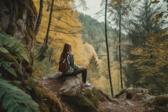 image that highlights the benefits of spending time in nature for mental health and stress reduction  