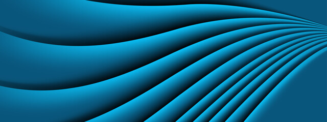 Abstract blue waves gradient background