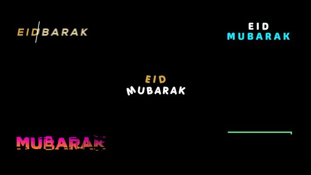 Eid Mubarak Title Animation Bundle