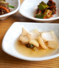 한국전통음식 양파 간장절임