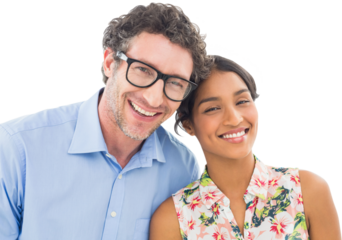 Portrait of smiling business couple