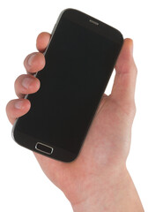 Hand showing a smartphone screen 