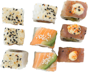 Close up of sushi