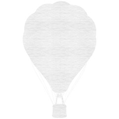Fototapeta premium Digitally generated image of fire balloon