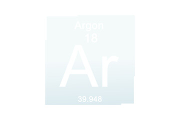 Argon element against white background
