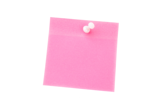 Digital image of pushpin on pink paper 