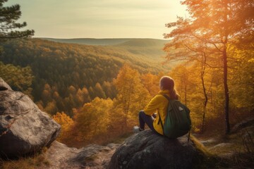 image that highlights the benefits of spending time in nature for mental health and stress reduction  