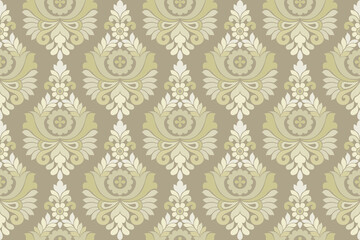 Ethnic pattern. Bandana Print. Silk neck scarf or kerchief. Design for Saree, Patola, Sari, Dupatta, textile. Tile patterns. Aztec style. Floral vintage. Bohemian Indian motif style. Clothing. Vector.