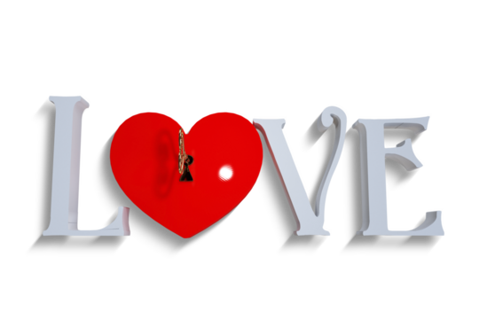 Love with lock and key