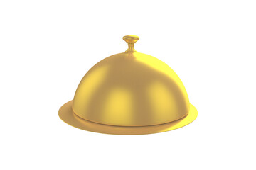 Digitally generated image of golden cloche