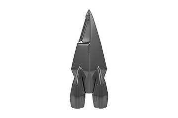 Silver colored space ship toy  - obrazy, fototapety, plakaty