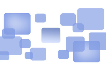 Fototapeta na wymiar Digitally generated image of blue square shapes