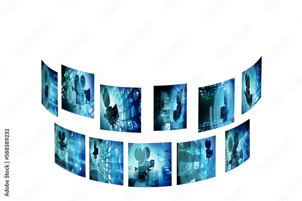 Poster computer generated image of various device screens