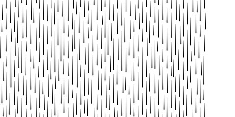 Heavy rain seamless pattern. Abstract drops geometric pattern. Rainy fall day texture. Dashed vertical lines. Vector illustration on white background.