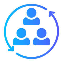 coordination gradient icon