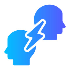 conflict resolution gradient icon