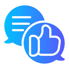 feedback gradient icon