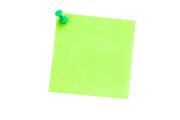 Illustrative image of pushpin on green paper - Powered by Adobe