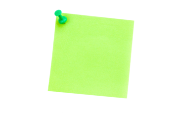 Illustrative image of pushpin on green paper