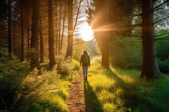 highlights the benefits of spending time in nature for mental health and stress reduction