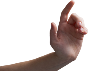 Hand of woman gesturing