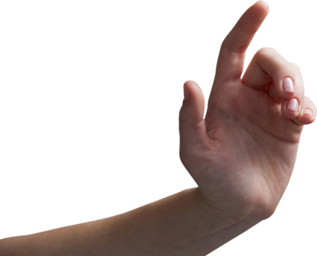 Hand of woman gesturing