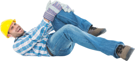 Repairman suffering from knee pain