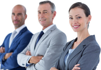 Fototapeta premium Business colleagues smiling at camera