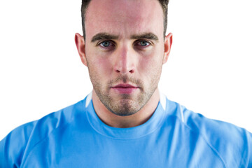 Obraz premium Rugby player looking at camera