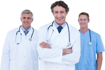 Fototapeta premium Portrait of cheerful doctors