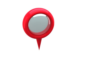 Close-up of red navigation pointer