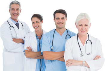 Portrait of confident medical team