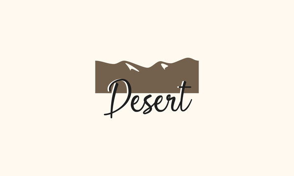 illustration vector graphic logo designs. desert logo