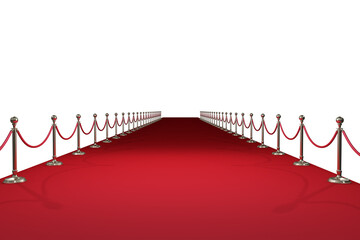 Digitally generated image of red carpet