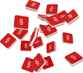 Double s letter logo sign icon element