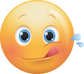 Savoring food face emoji icon