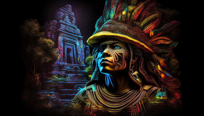 Maya Magic: A Captivating Illustration of the Ancient Civilization's Rich History