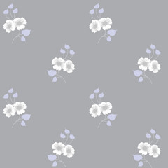 seamless vector flower design pattern on background11