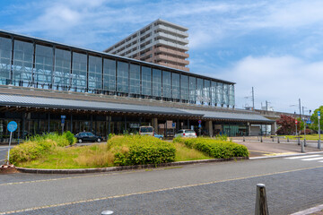 Fototapeta na wymiar 日向市駅の風景