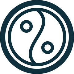 Vector image yin yang symbol
