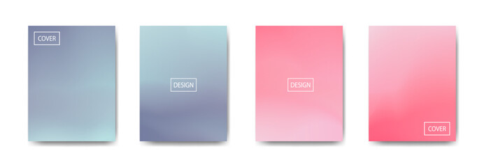 set of abstract background with beautiful gradation color, colorful background for poster flyer banner backdrop.vertical banner.cool fluid background vector illustration