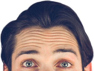 Portrait of cropped man
