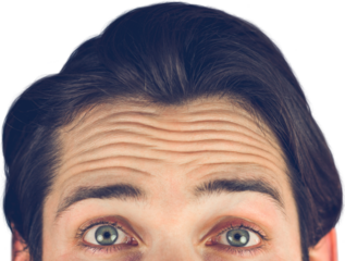 Portrait of cropped man