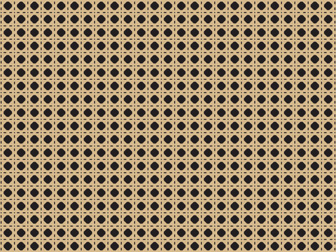 Rattan Cane Webbing Background  Vector