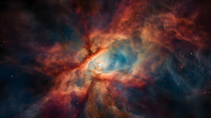Plakat Big bang, birth of the universe, celestial gas cloud
